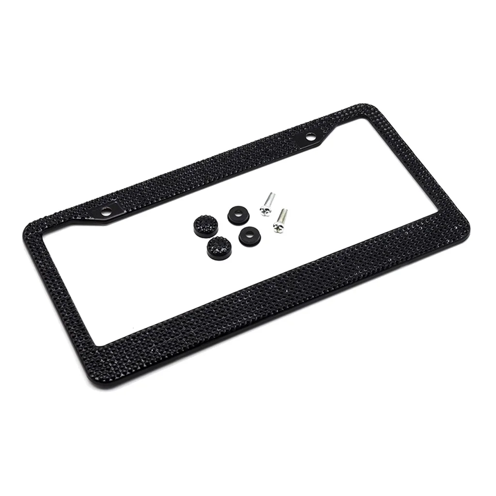 Dia 2025 License Plate new Frame for US Car Bling Glitter Rhinestone Holder