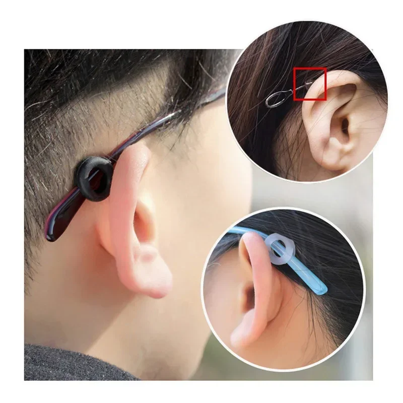 10 Colors Anti-slip new Silicone Ear 2025 Grip Glasses Eyeglasses Leg Ear Hook Stopper Eyewear Accessories Temple Tip Eyewear Holder