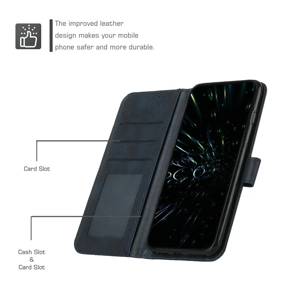 Realme10 4G Realme 10 Pro Flip Case Leather Wallet Retro Book Holder Cover On REALME 10 PRO PLUS 11 9 8 C30 C31 C35 C55 C53 Bags smile