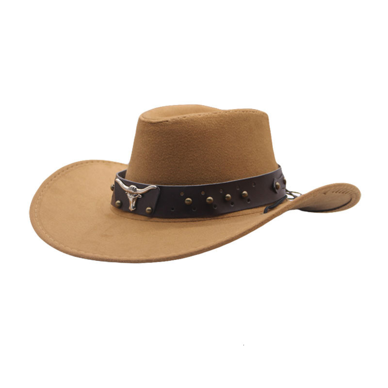 Wide Brim Hats Bucket 2 Size Women Men Hollow Western Cowboy Hat With Tauren Belt Winter Autumn Jazz Outback Toca Sombrero Cap 5658CM 230504