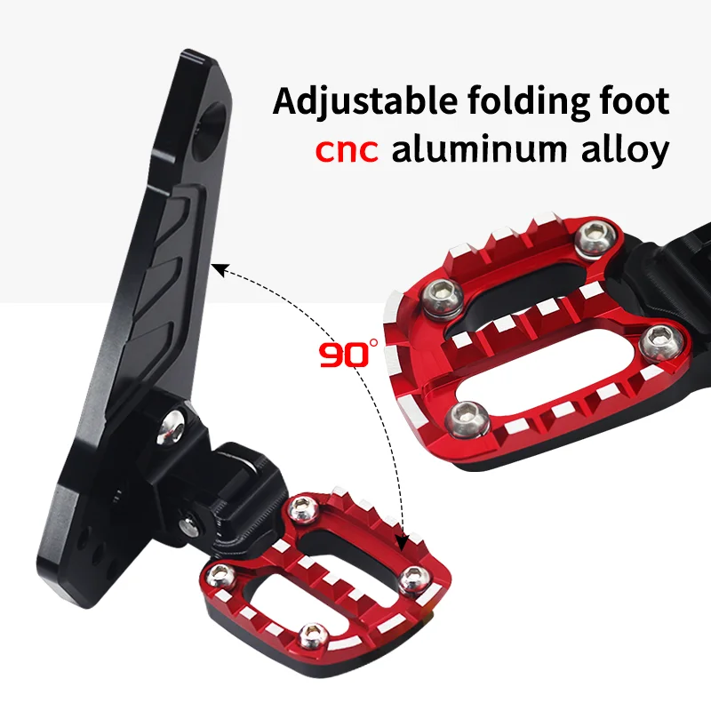 For HONDA X-ADV XADV750 2021 2022 2023 2024 Motorcycle Adjustable Rear Foot Pegs Footrest Passenger Rearsets Accessories XADV