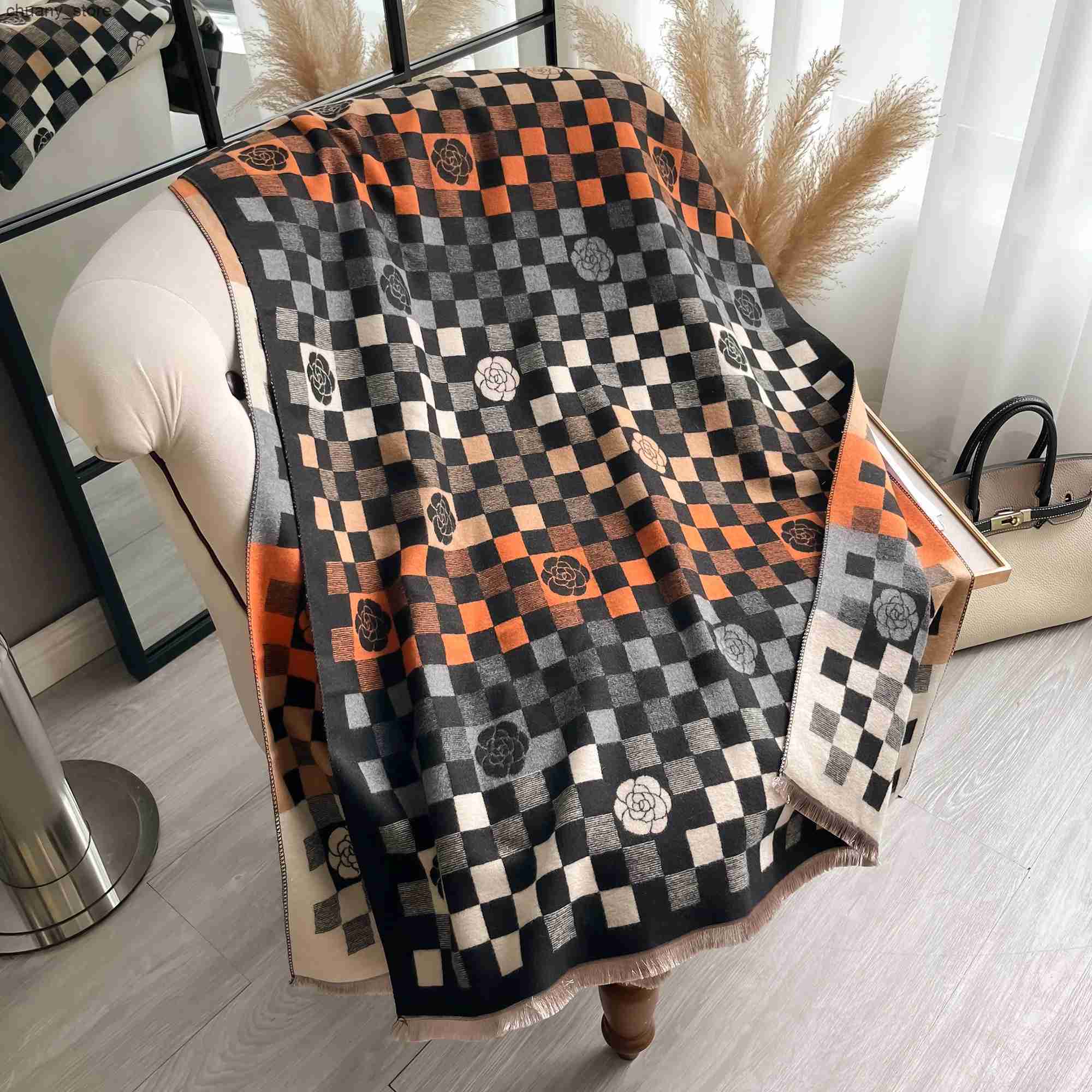 Scarves Latest Women Fashionable Pashmina Jacquard Versatile Thickened Warm Scarf Shawl Daily Wear For Air Conditioning Environment L240910