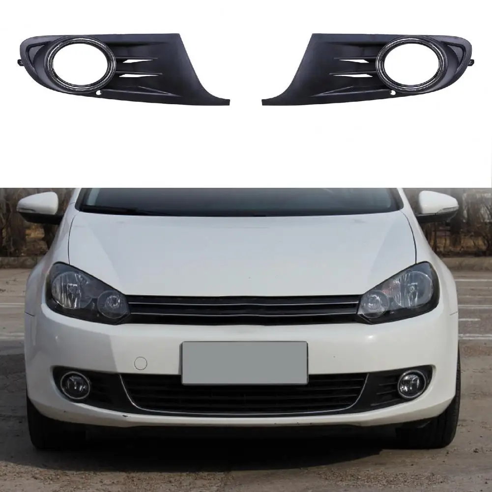 Front Bumper Grill Professional Perfect Match ABS L/R Lower Grille Replacement 5K0853665 5K0853666 for Golf 6 MK6 09-13