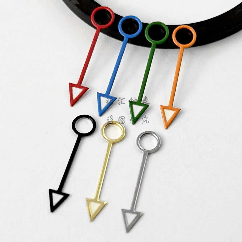 NH34 12.5MM GMT Silver Gold Black Orange Blue Red GMT Hands Green Luminous Fit NH34A 4R34 Movement Replacement Parts