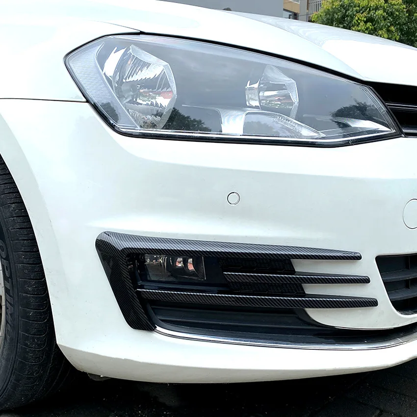 For VW Golf 7 MK7 Golf7 Front Bumper Lip Spoiler Car Fog Lamp Grille Cover Trim Body Kit 2012-2017