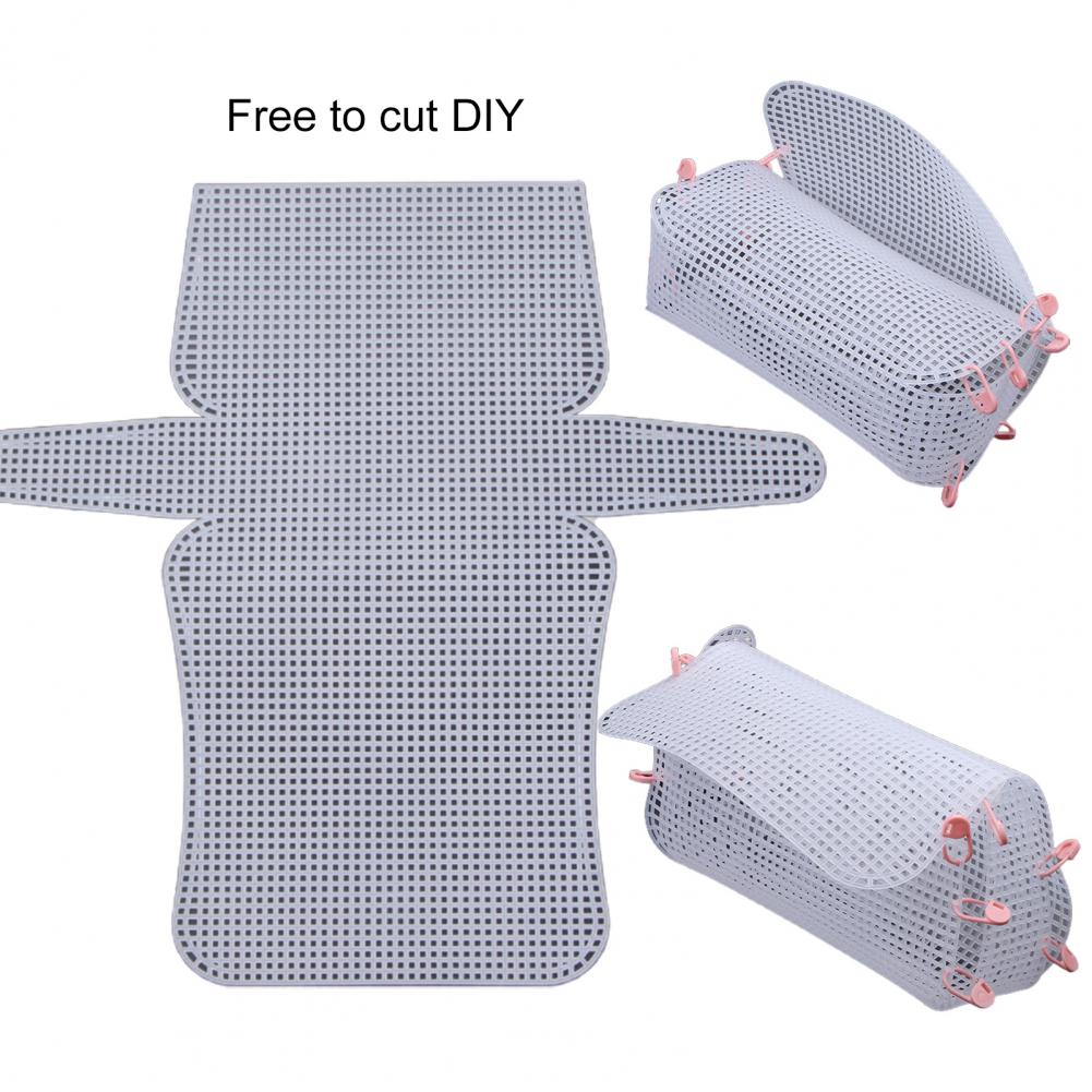 Convenient Cuttable Reusable Crafting Bag Canvas Sheet Cross Needlepoint Embroidery Knitting Purse Plastic Plate 99d4