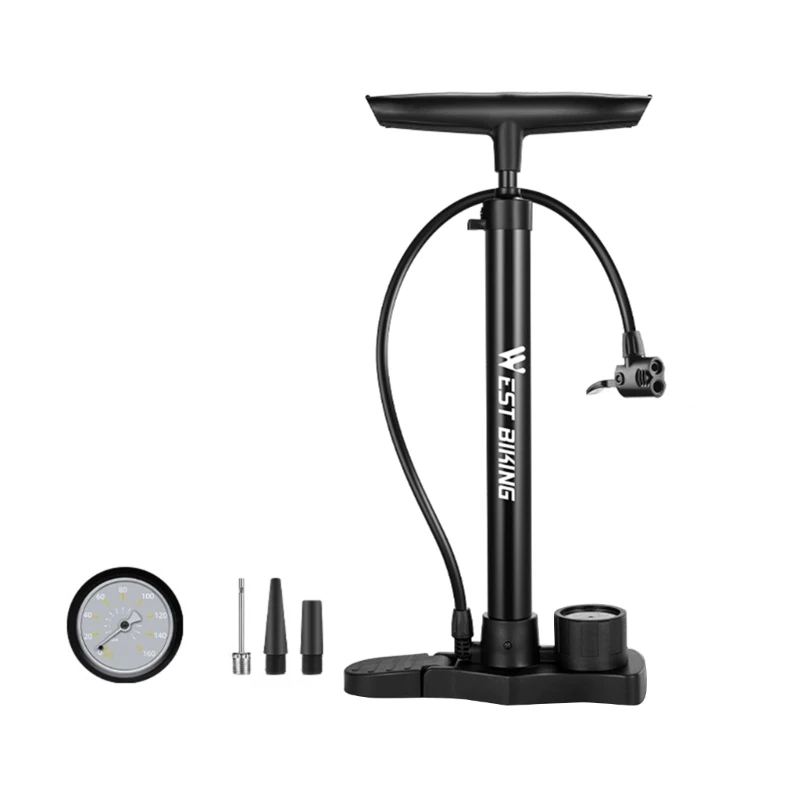 831C Portable Floor Bicycles Tire Pump High Pressure Hand Airs Pump Bike Tire Inflator for Road Bike Tires, Balls, Balloon