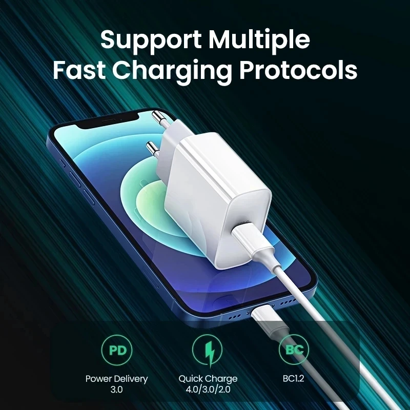 PD 20W Fast Charger For Apple iPhone 14 13 12 11 Pro Max Mini 7 8 Plus XR Type C Cable Fast Charging Date Cord Phone Accessories