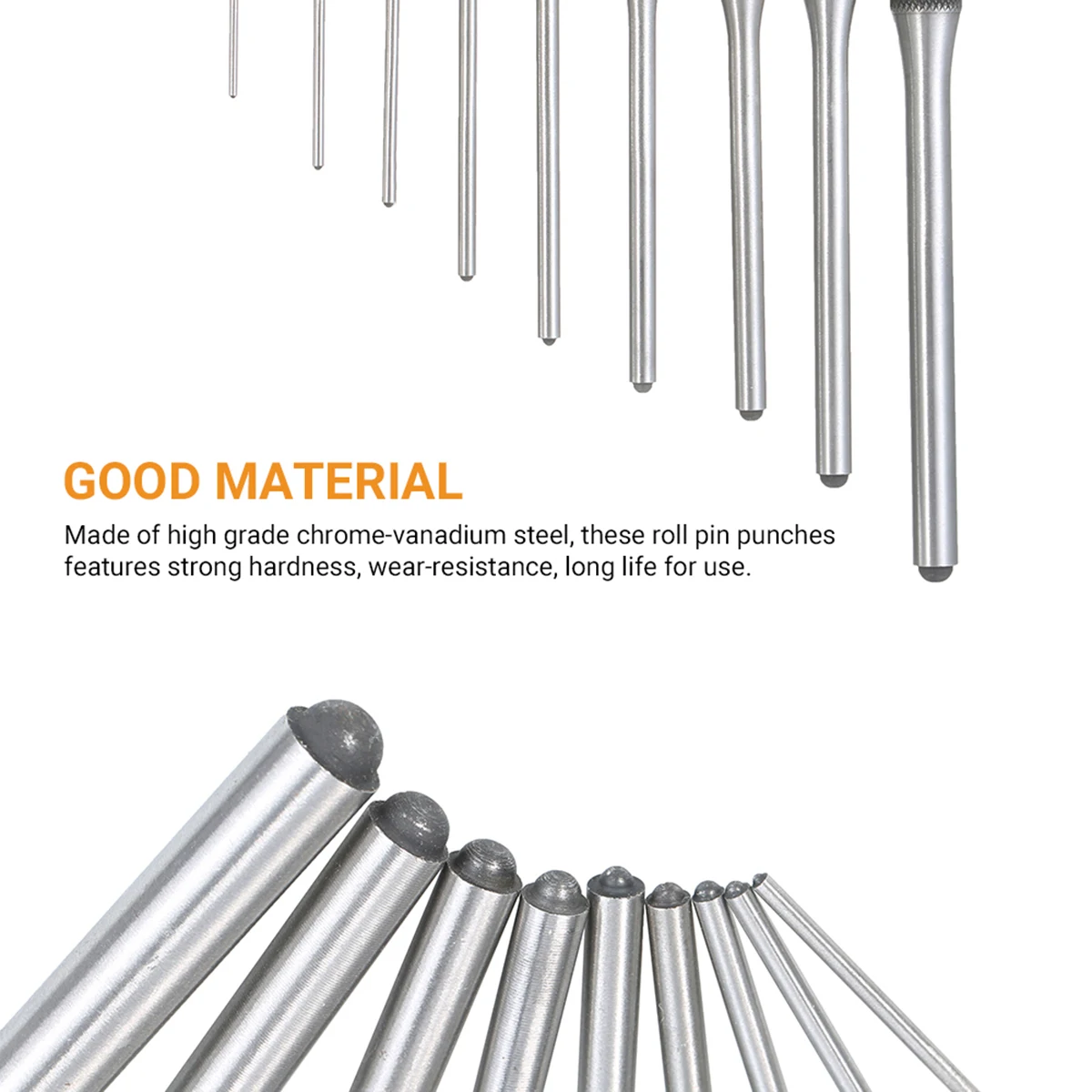 Roll ddmysmile Pin Pieces 9 Punch Set Steel Punches Hand Pin Removing Tool With Carrying Case For Jewelers Watchmakers Carpenters Smile