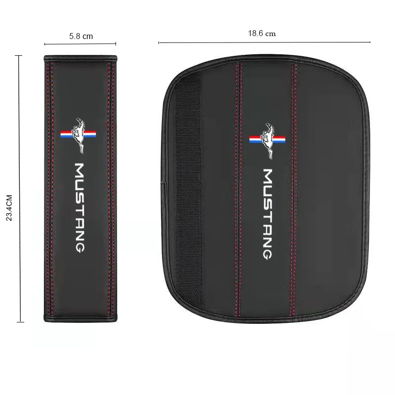 Auto Seat Belt Cover Car Styling Case For Ford Mustang 2015-2019 Interior Accessories