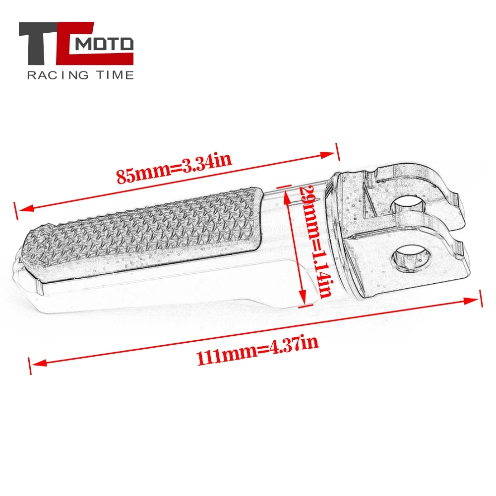 Front Foot Pegs Footrests For Honda CB125R CB 125R CB300R CB 300R CB1000R CBR 650F MSX 125 NEO SPORTS CAFE 2018 2019 Rider Pedal