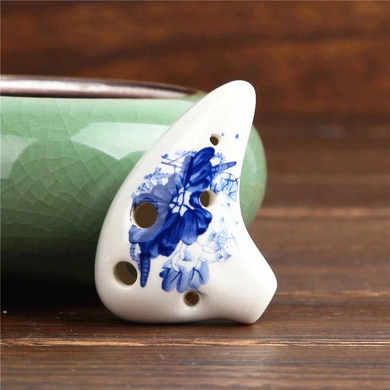 Soprano ddmysmile 6 D Holes Key Ocarina Flute 3 Pattern Of Ocarina Flute 6 Hole Professional Ocarina Folk Music Instrument Smile