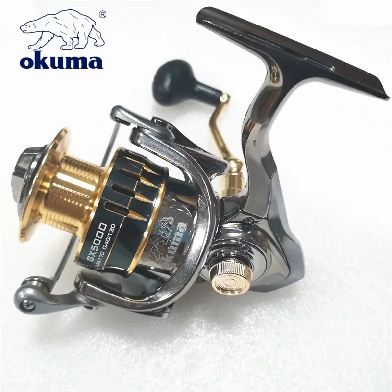 Reel Okuma Baoxiong Rotary G Resistance 13+1 Ball Bearing Sea Fishing Spinning Wheel Type Metal Wire Cup Sub Fish Wire Wheel smile 13+1