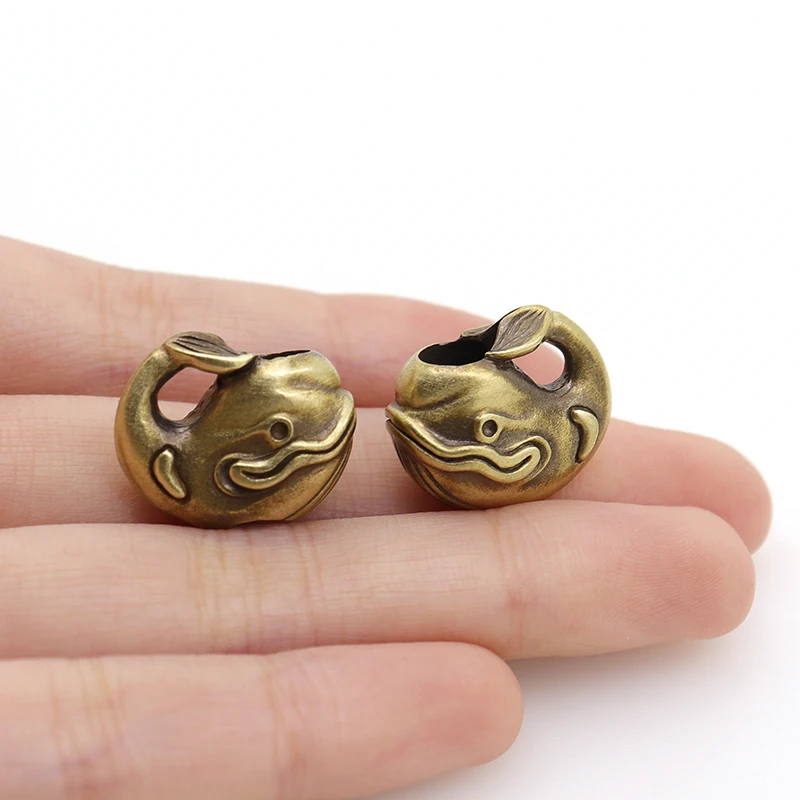 DIY Tools Brass Outdoors Whale Paracord Knife Beads ddmysmile Lanyard Pendant Keychain Accessories Smile