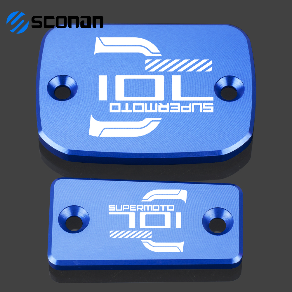 Motorcycle Accessories CNC Oil Fluid Cap For Husqvarna 701 supermoto 2016 - 2021 2020 2022 Brake Clutch Cylinder Reservoir Cover