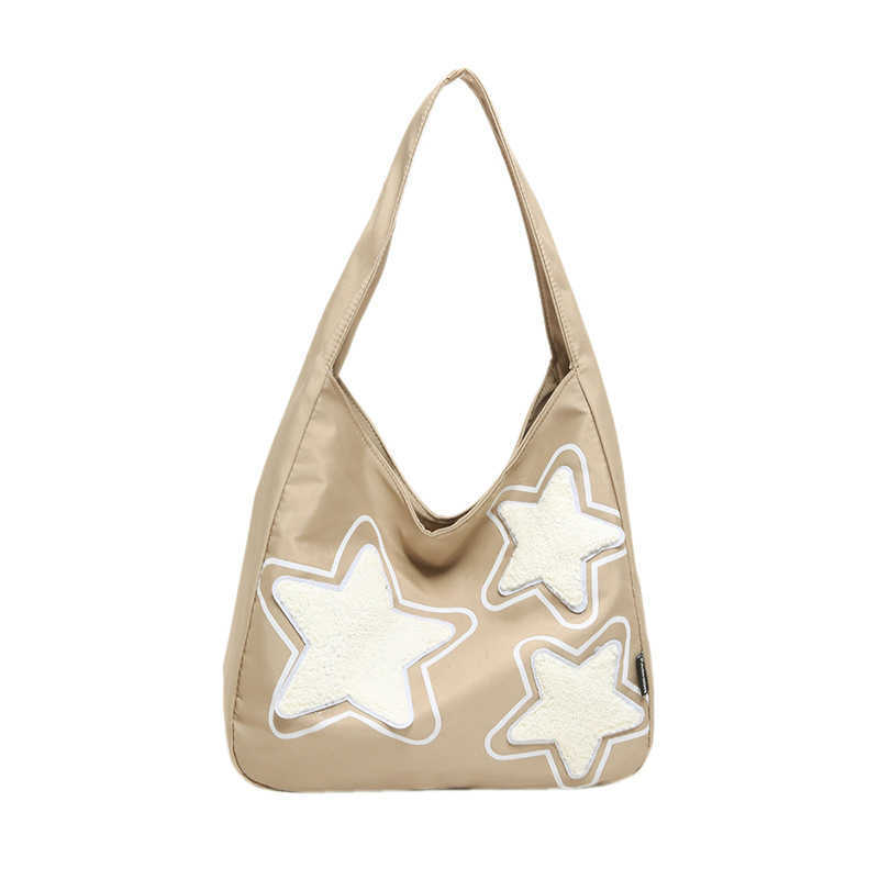 Underarm Bag Canvas Bag Star Shoulder 2024 New Popular Bags Handbags Women Commuting School Wallets