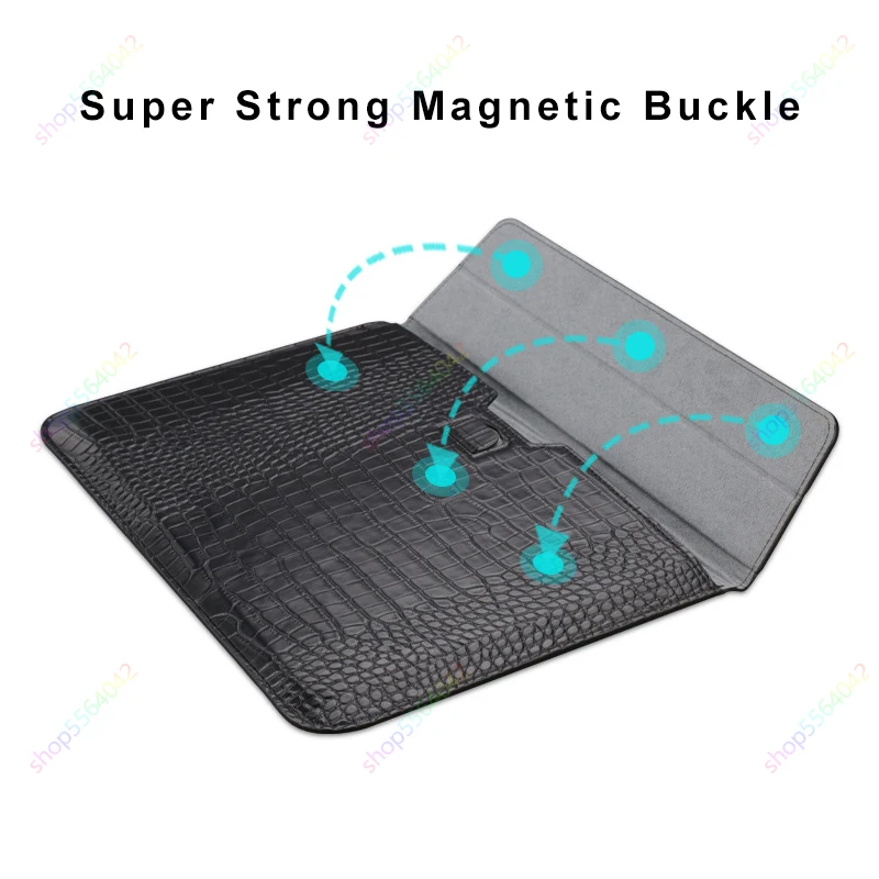 ddmysmile Laptop Sleeve Case Leather For Microsoft Surface Pro 9/8/X 13 Inch Pro 7/6/5/4 12.3'' Notebook Bag With Stand For Book Air 13 Smil