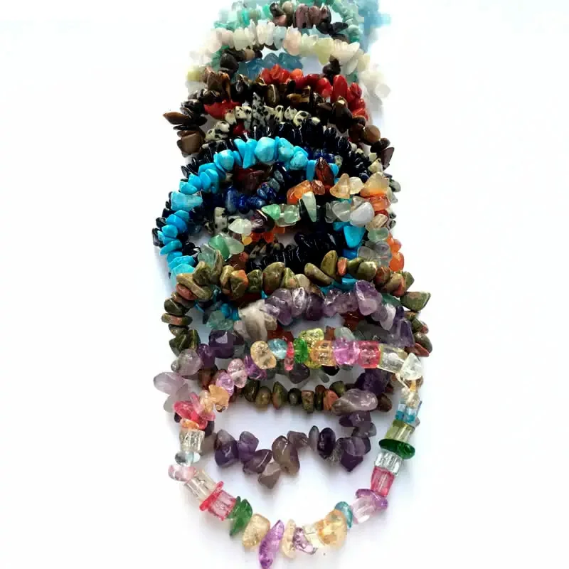 Bracelet Irregular Natural Stone Reiki Healing Crystal Tiger Eye ddmysmile Lapis Lazuli Jewelry Lady Bracelet Smile