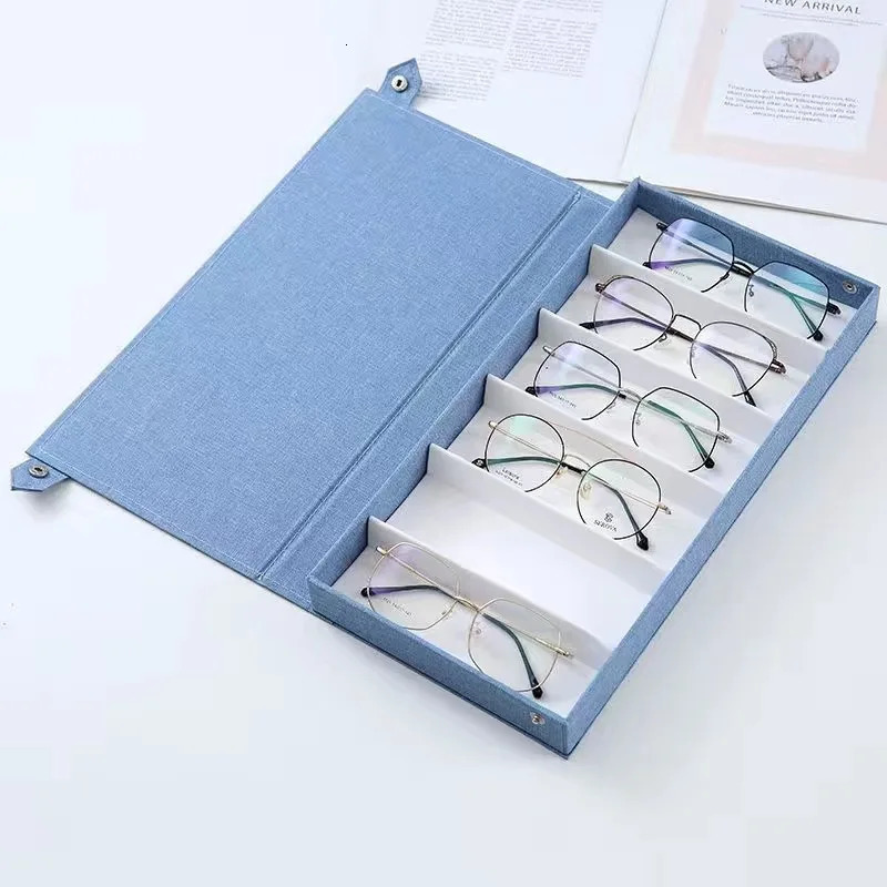 6 Grid Sunglass Glasses Storage Case Eyeglasses Display Glasswear Box Tidy Tool 240327