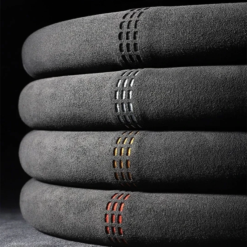 Car Steering Wheel Cover Suede Ultra-thin Non-slip D-shaped Round Breathable new Sweat-absorbent Leather Cover for 2025 All Season