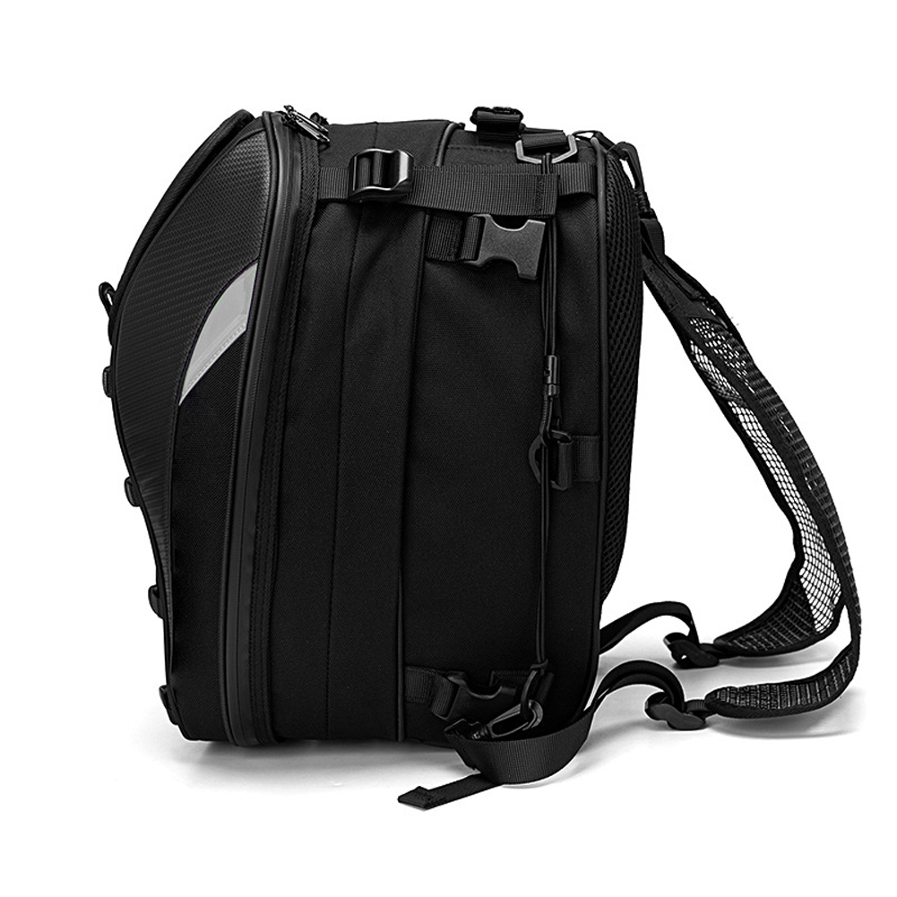 Dual Use Waterproof Helmet Motorcycle Tail 30L-40L Box Rear Seat Bag Large Capacity Rider Backpack Motorbike Accessories