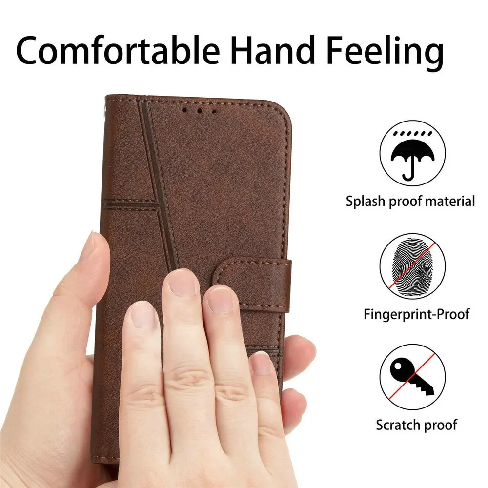 Realme10 4G Realme 10 Pro Flip Case Leather Wallet Retro Book Holder Cover On REALME 10 PRO PLUS 11 9 8 C30 C31 C35 C55 C53 Bags smile