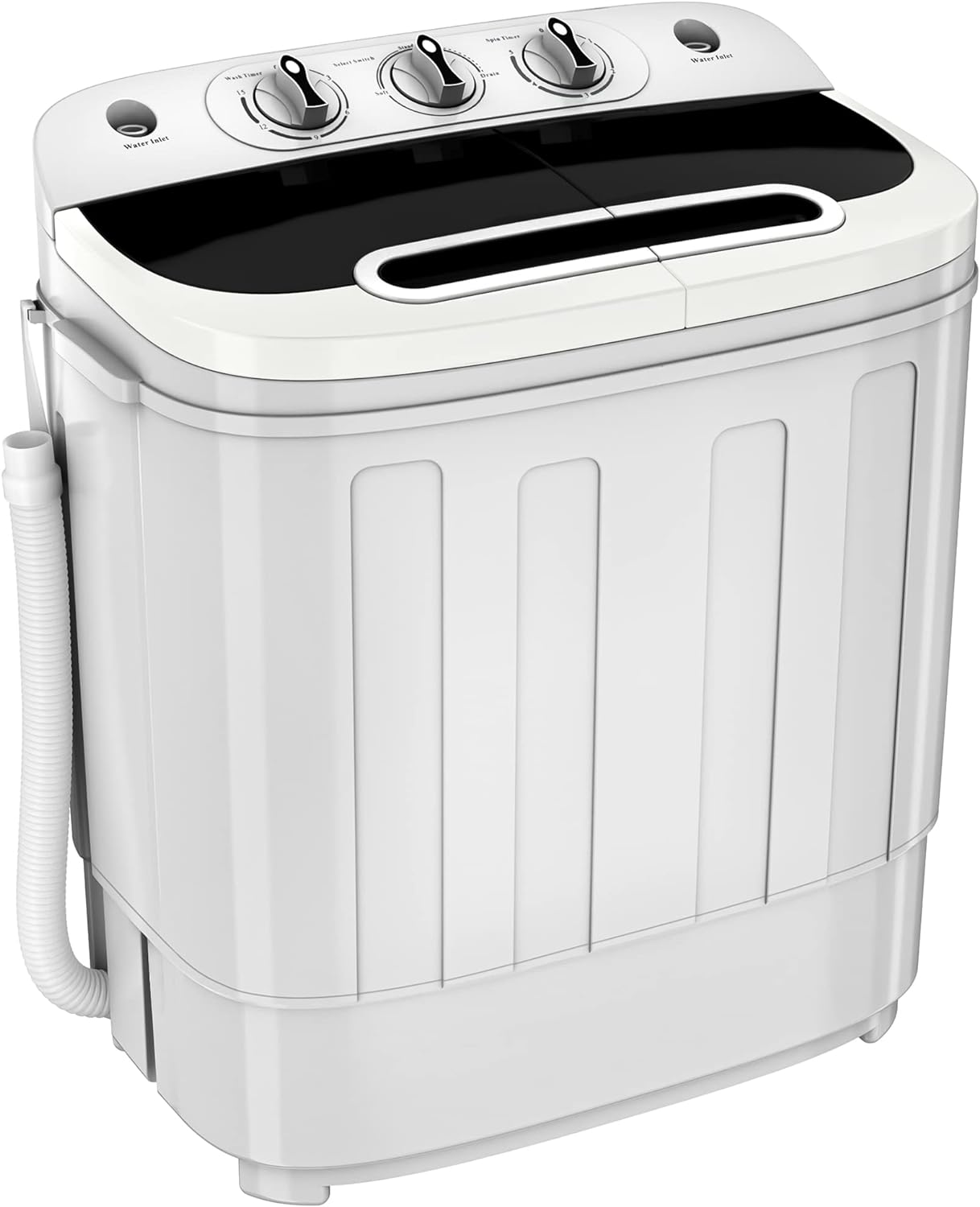 ZENY Portable Clothes Washing Machine Mini Twin Tub Washing Machine 13lbs Capacity with Spin Dryer,Compact Washer and Dryer Comb