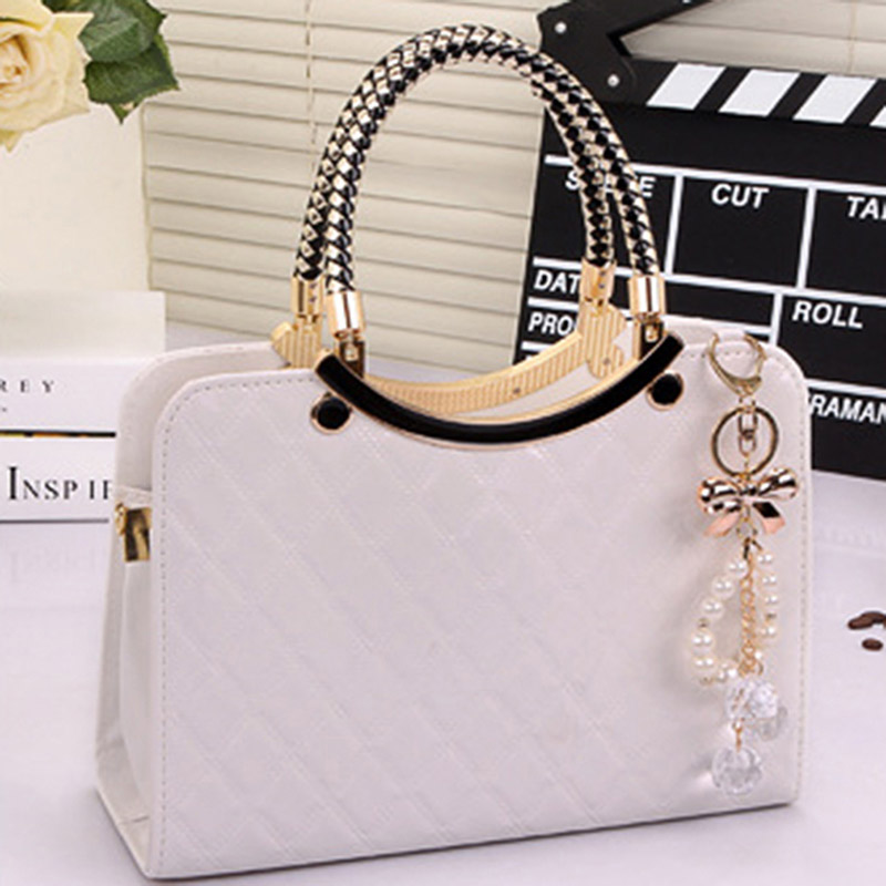 Luxury Designer Inspired Leather Handbag for Women Elegant Knitting Shoulder Bag Fashion Messenger Purse Stylish Female Tote Spacious Designer Bags