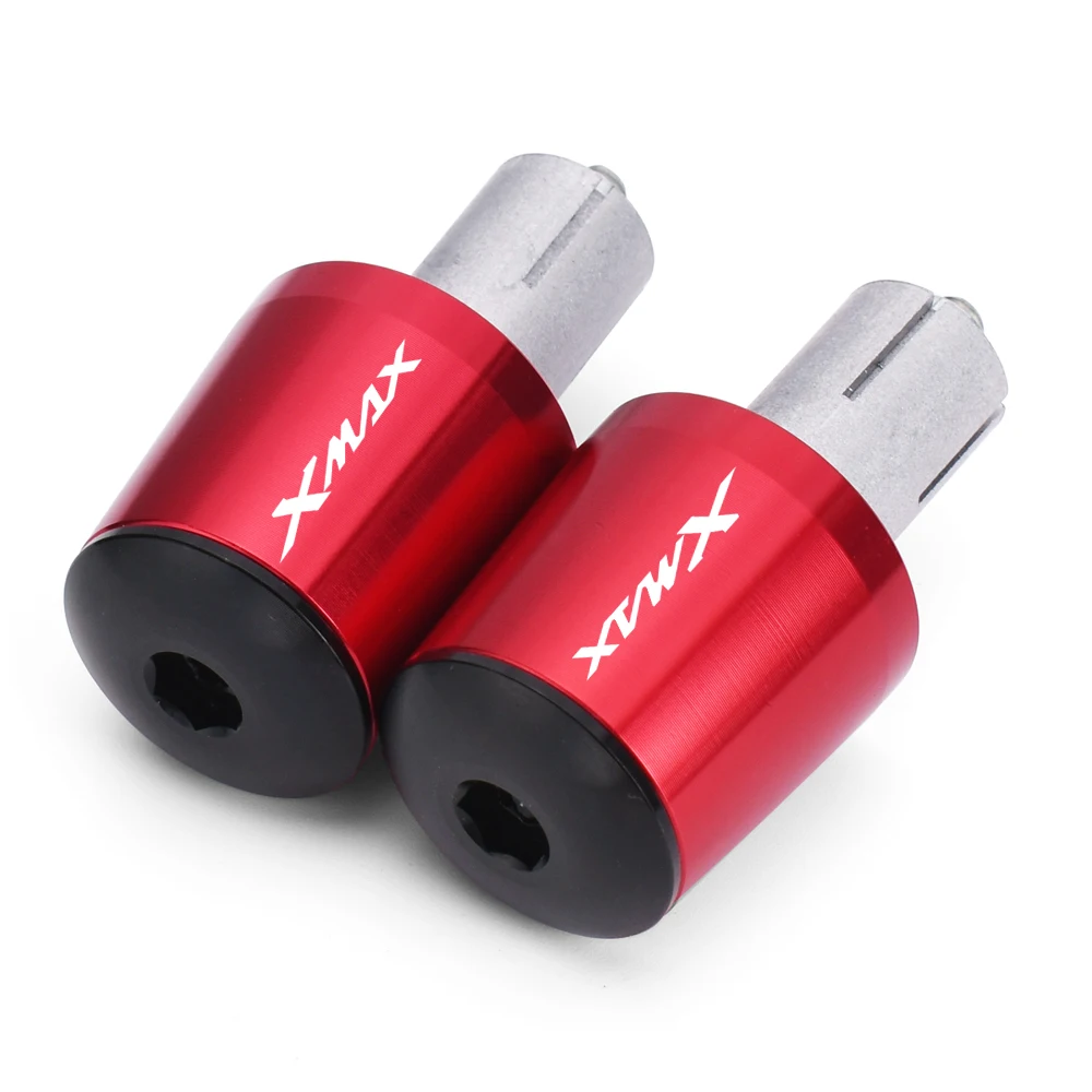 CNC Motorcycle Hand Grips Bar End Plug Moto Handlebar Caps For Yamaha XMAX 125 250 300 400 X-MAX 2016 2017 2018 2019 2020 2021