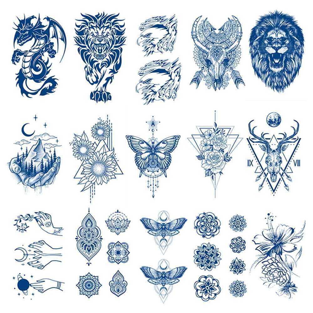 Juice long-lasting ink tattoo for 2 weeks waterproof transfer tattoo butterfly wing body art arm fake tattoo sticker W241109
