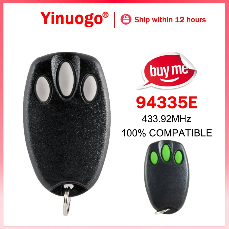 433.92MHz Garage new Door Opener For 94335E 94330E 94333E 94330EML 94333EML 94335EML MERLIN C945 2025 C940 C943 Remote Control
