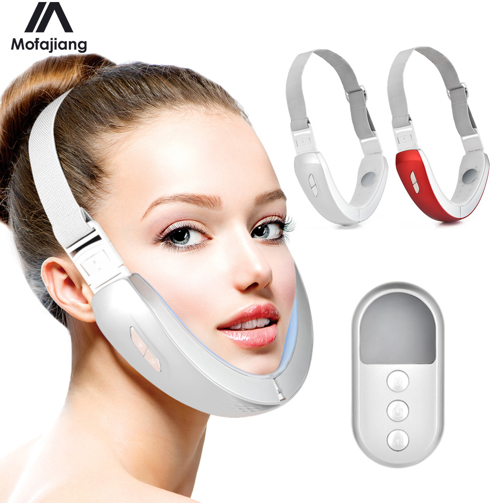 Massager Devices Face Lift Bandage Double Chin Remover Microcurrents LED Therapy Beauty Appliances Wrinkle Face Tapes hine smile