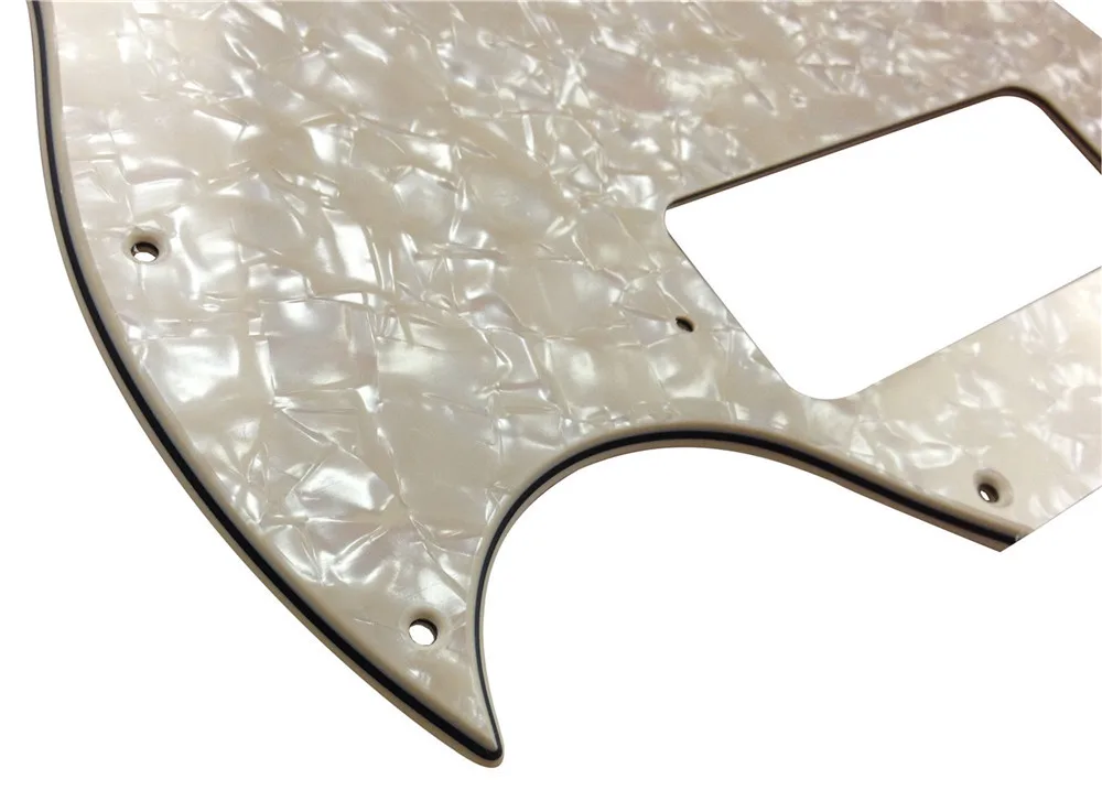 Pleroo Guitar Parts - For Standard Full SG Style Route P90 Pickups Guitar Pickguard Scratch Plate