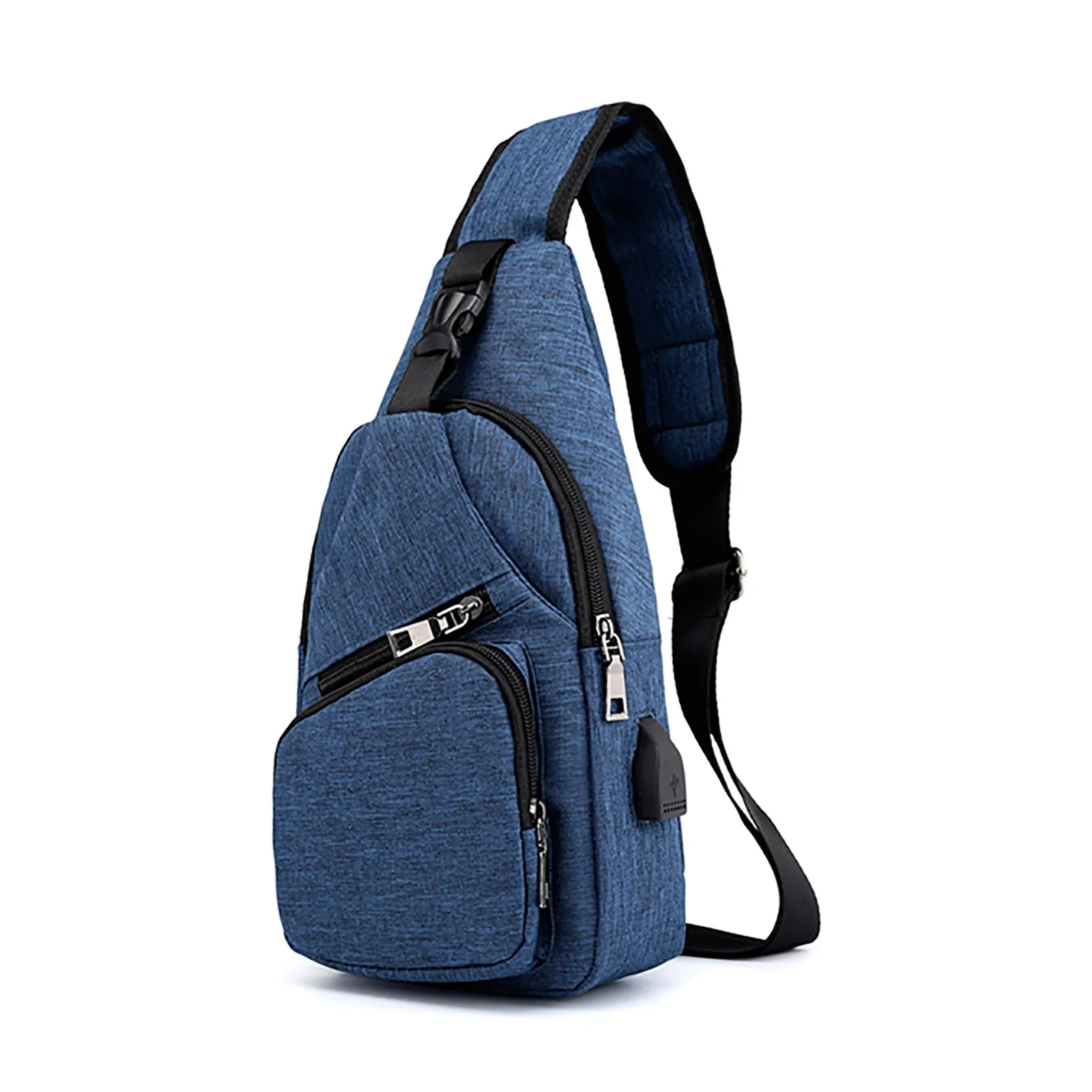 Men For Sling Bag Women Shoulder Backpack Chest Bags Crossbody Daypack With USB Cute Shoulder Bag Shoulder Tote Bag for Women smile