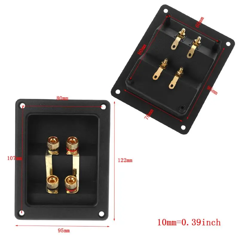Screw Terminal Round Durability Cup Connector 122mm Length Cup Connector Gold-plated Contacts for Optimal Signal Transfer smile