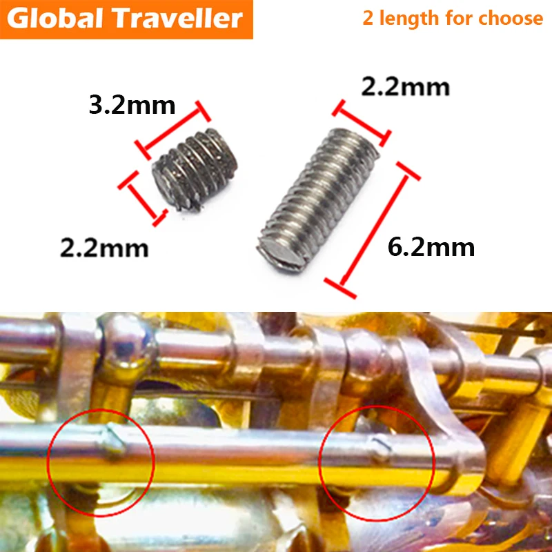 5 pieces/lot Saxophone cork screw 2025 new adjustment Saxophone adjustment screw Saxophone accessories parts repair