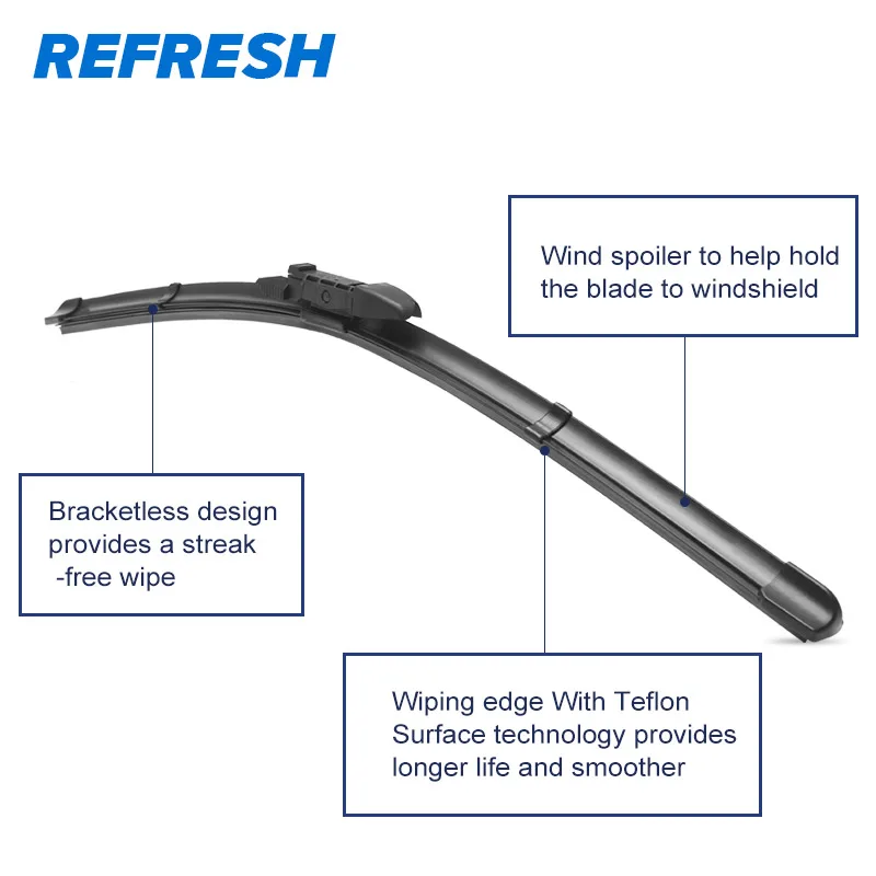 Wiper for REFRESH Blades 5 Series E39 E60 E61 F07 F10 F11 G30 G31 520i 523i 525i 528i 530i 535i 518d 520d 525d 530d 535d smile