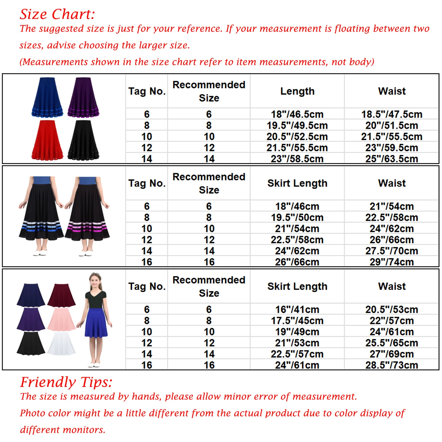 Latin Elegant Ballroom Dance Flamenco Dance Skirt for Kids Girls Ballet Dance Skirt for Gymnastics Workout Practice Leotard smile