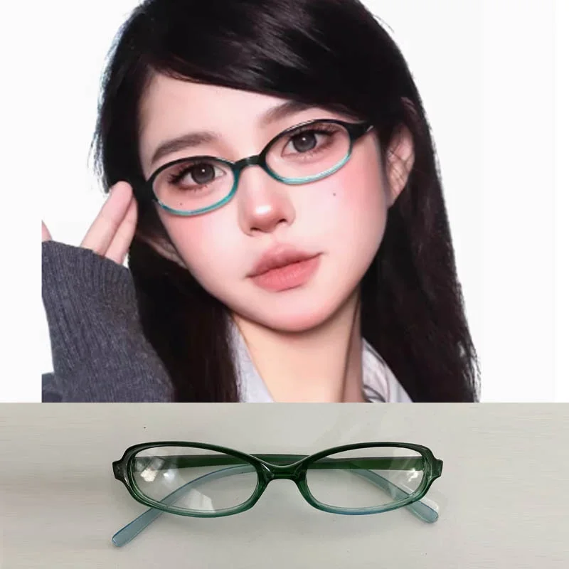 af Green Square Frame Glasses Red Women Y K Retro Anti blue Light Eyeglasses Haruku Reading Computer Spectacle Eyewears Goggles