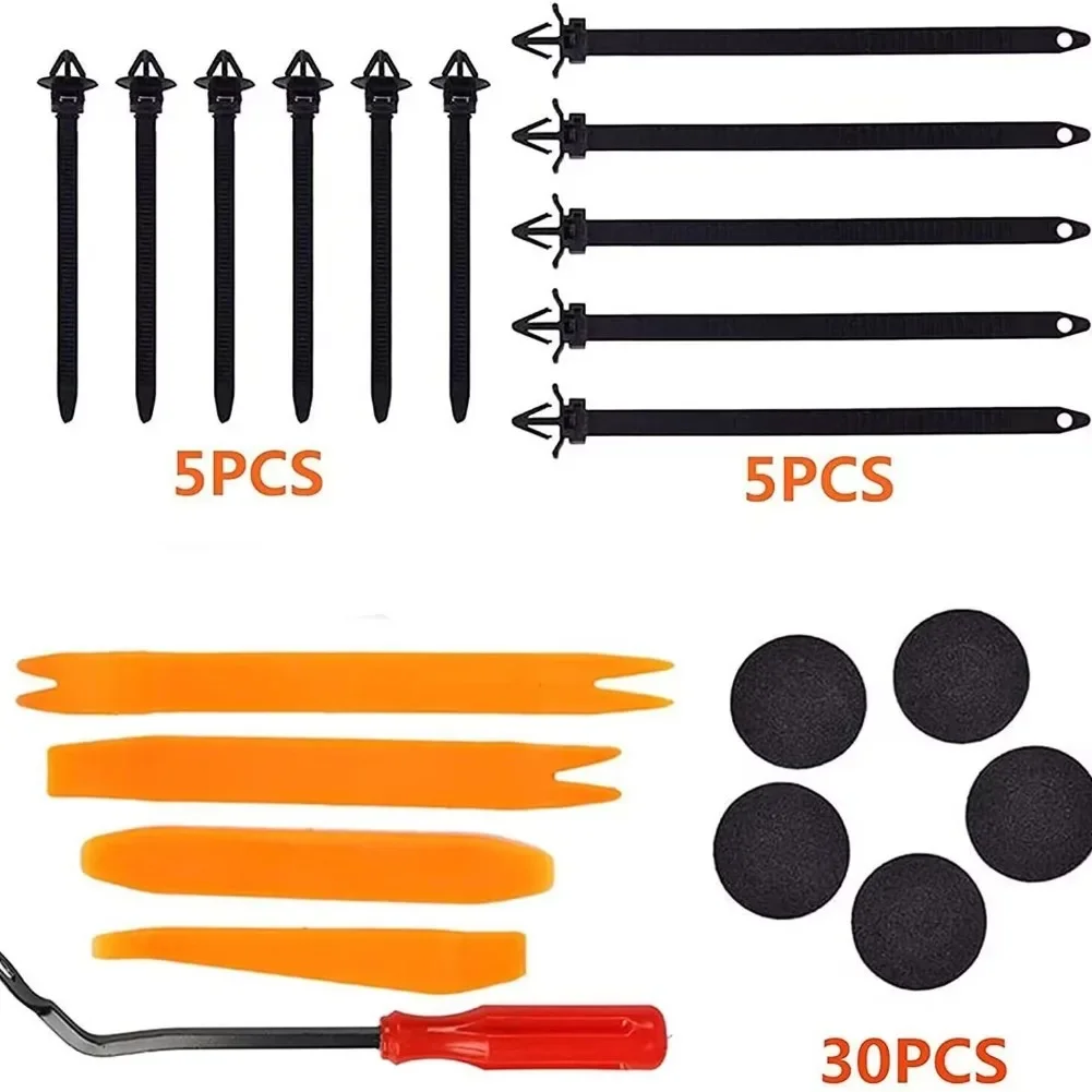 68PCS Auto Fastener Clips Car Body Push Retainer Pin Rivet Bumper Door Trim Panel Retainer Fastener Kit Auto Removal Tool