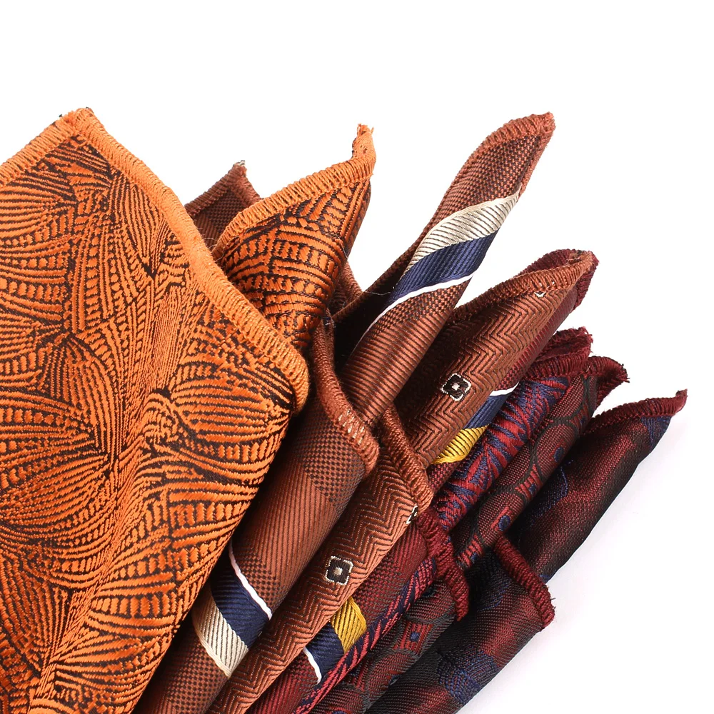 Square Pocket New Floral For Men Women Striped Chest Towel Hanky Gentlemen Hankies Men's Handkerchief Suits Pocket Towel Gifts smile 's