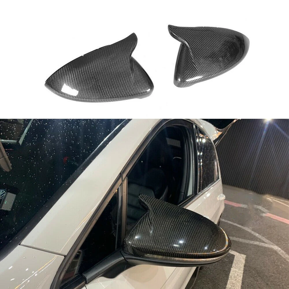2pcs Car Replacement Side Wing Rearview Mirror Shell Cap for Golf 7 14-19 Car Accessories