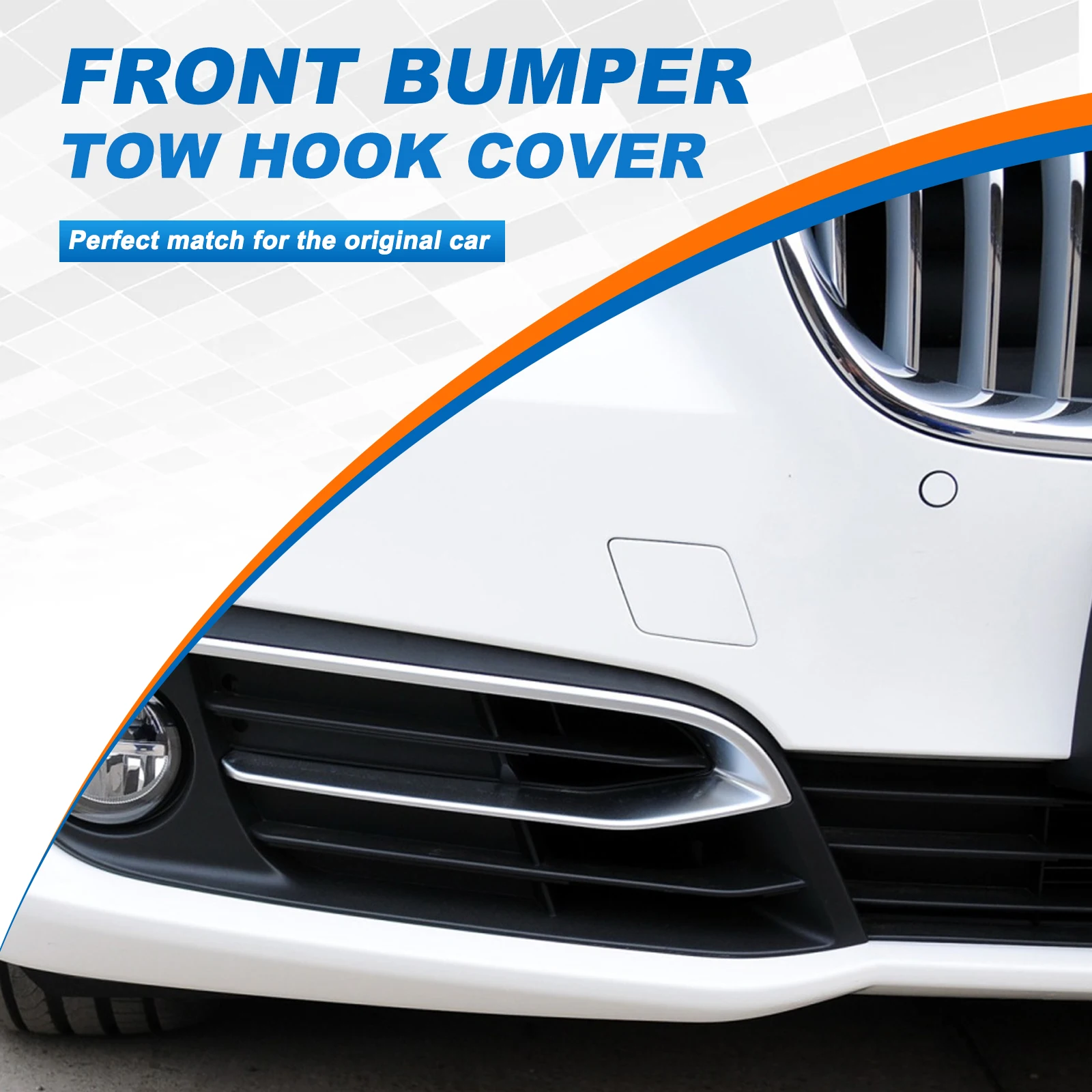 Front Bumper Tow Hook Cover Cap Towing Eye For BMW 5-Series F10 F11 528i 535d 535i 550i Sedan Accessories 2014-2016 51117332682