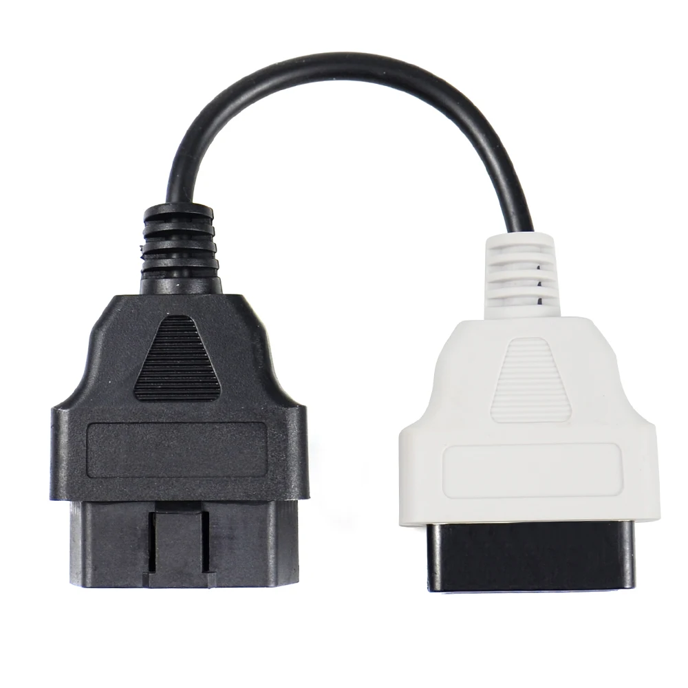 1pcs Fiat Newest for Ecu Scan Adaptor Connector 16pin OBD2 16pin Cable OBD Cable For Fiat Alfa Romeo 6 Color with High Quality smile