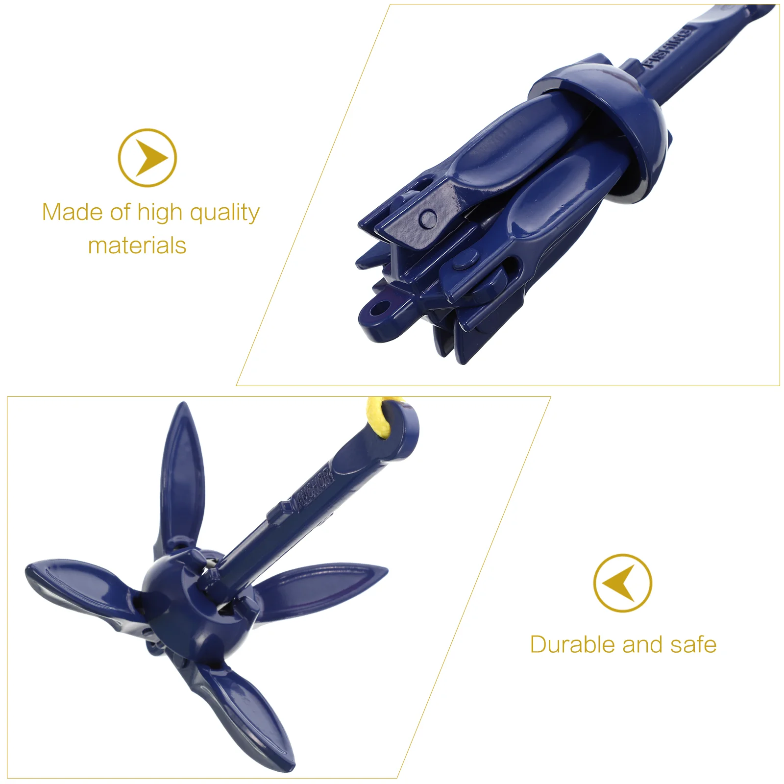 Kayak Anchor Ocean Fishing Aluminum Alloy Canoe Metal Inflatable Folding Raft Boat For pvc