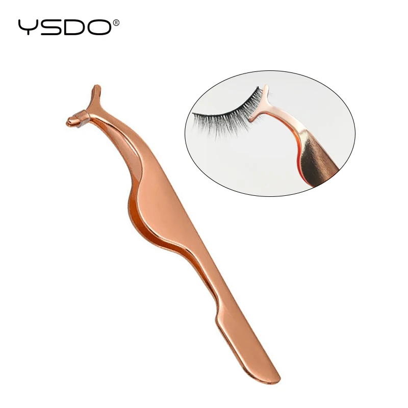 1 Eyelashes YSDO PCS Tweezers False Eyelashes Professional Applicator Tweezers Mink Lashes Beauty Makeup Tools Lashes Tweezers smile