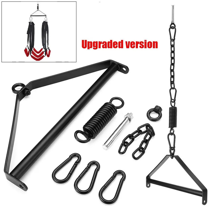 Adult Sex Swing 5-pad Soft Hanging Door Swing Sex Toys For Couple Flirting Leg Restraint Sling Swing Love Chair Erotic Products 240401