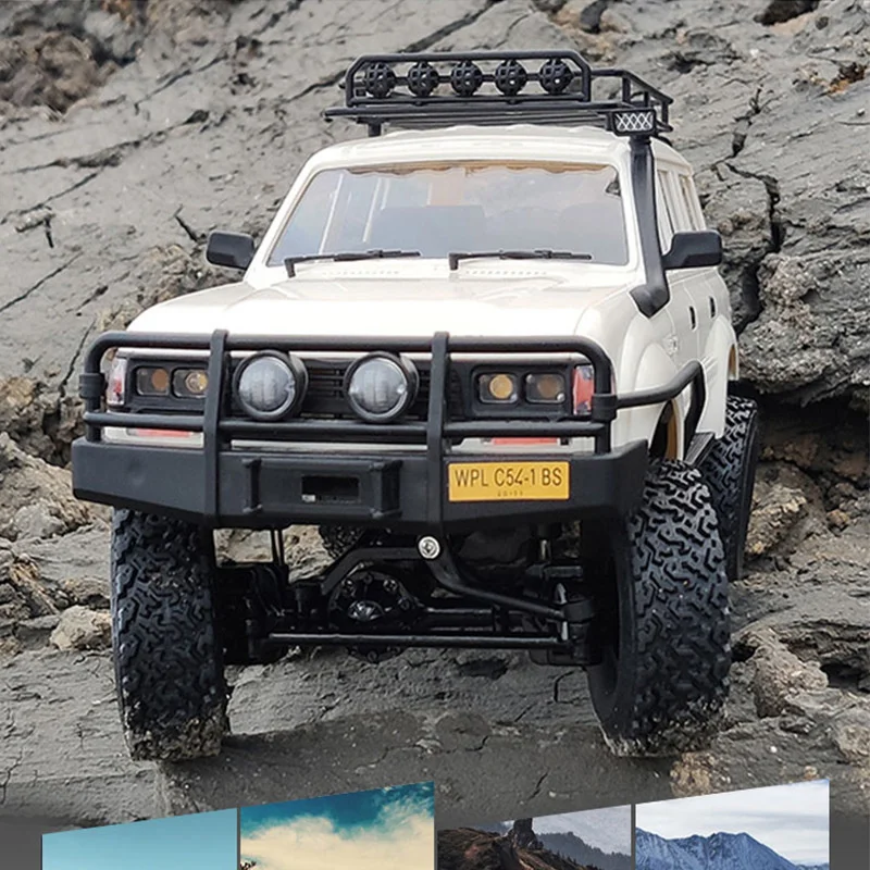WPL C54 RC Car Crawler 2.4G Simulate Full Scale Rc Arabalar Off Road Vehicle WPL 4WD Climbing Monster Trucks Juguetes Kids Gifts