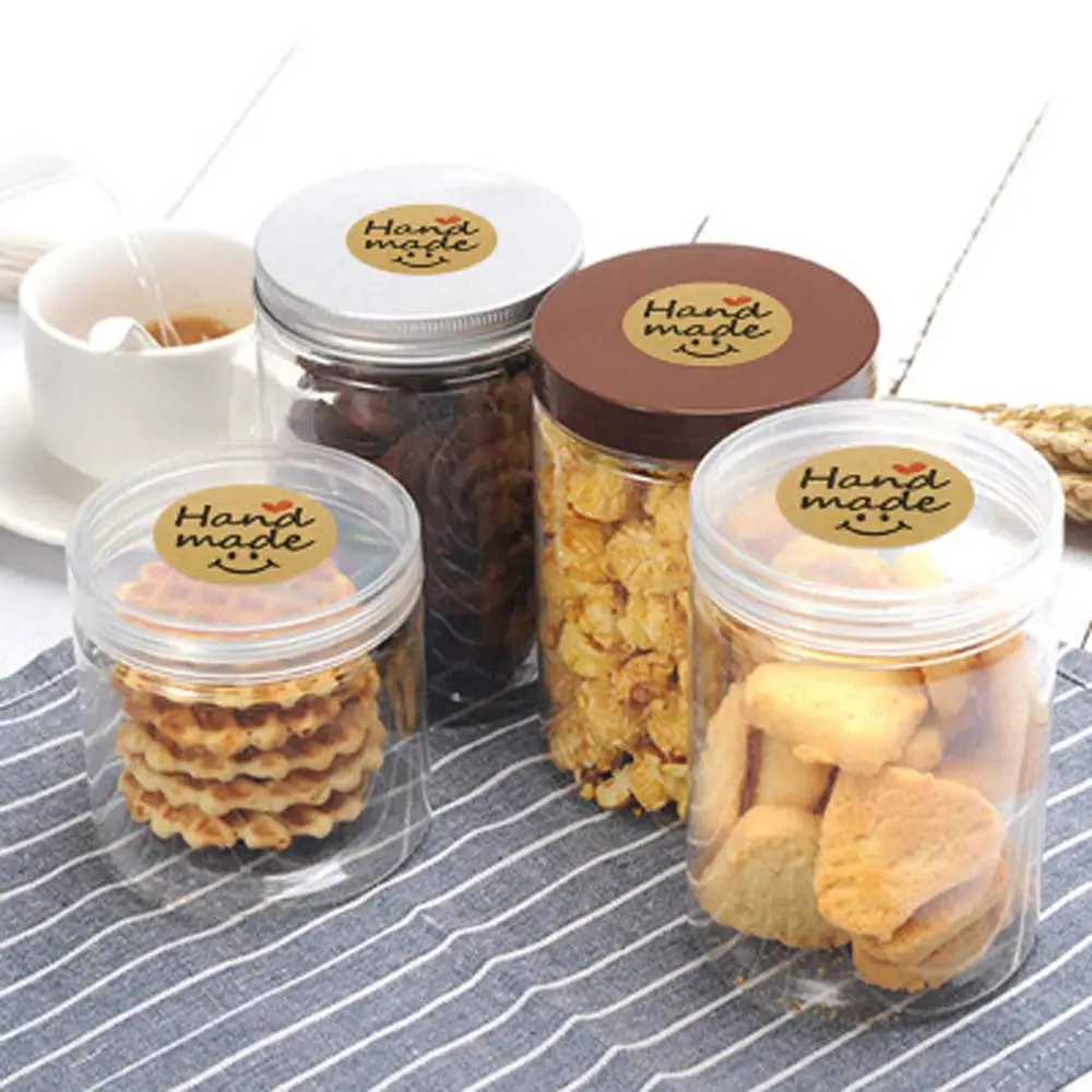 Paper Stickers Kraft 100-500Pcs Smiling Face Pattern ddmysmile Scrapbook Gift Stationery Label Sticker Handmade With Love For The Sticker Smile