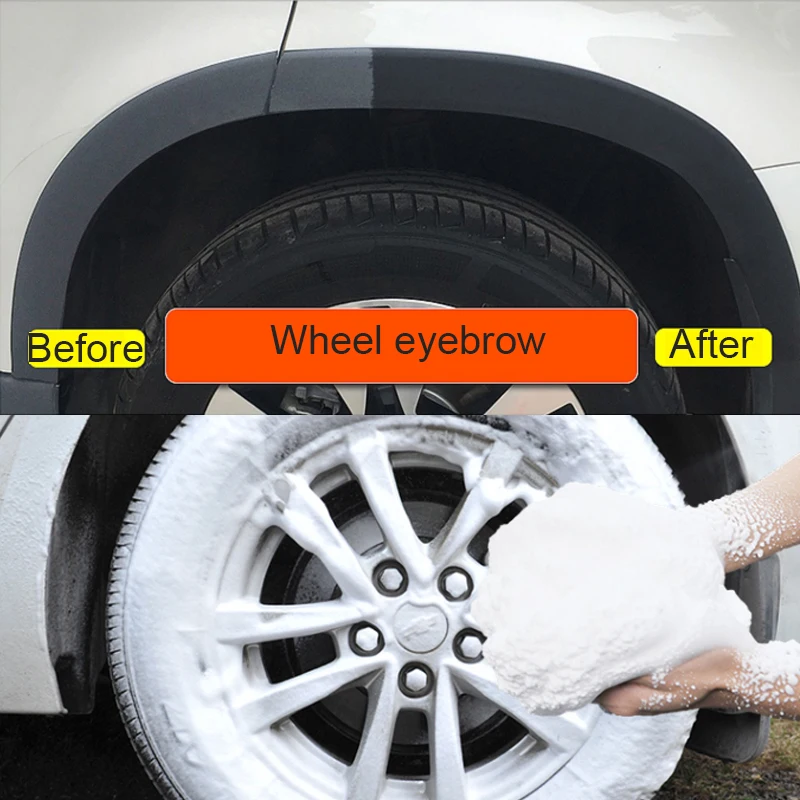 650ml Car Tire Shine Brightener Wheel Type Gloss Spray Tire Polish Sealing Wax Coating Cleaner Car Wash External Accessories